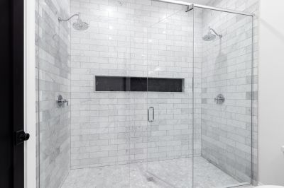 Large Format Tile Shower Floor